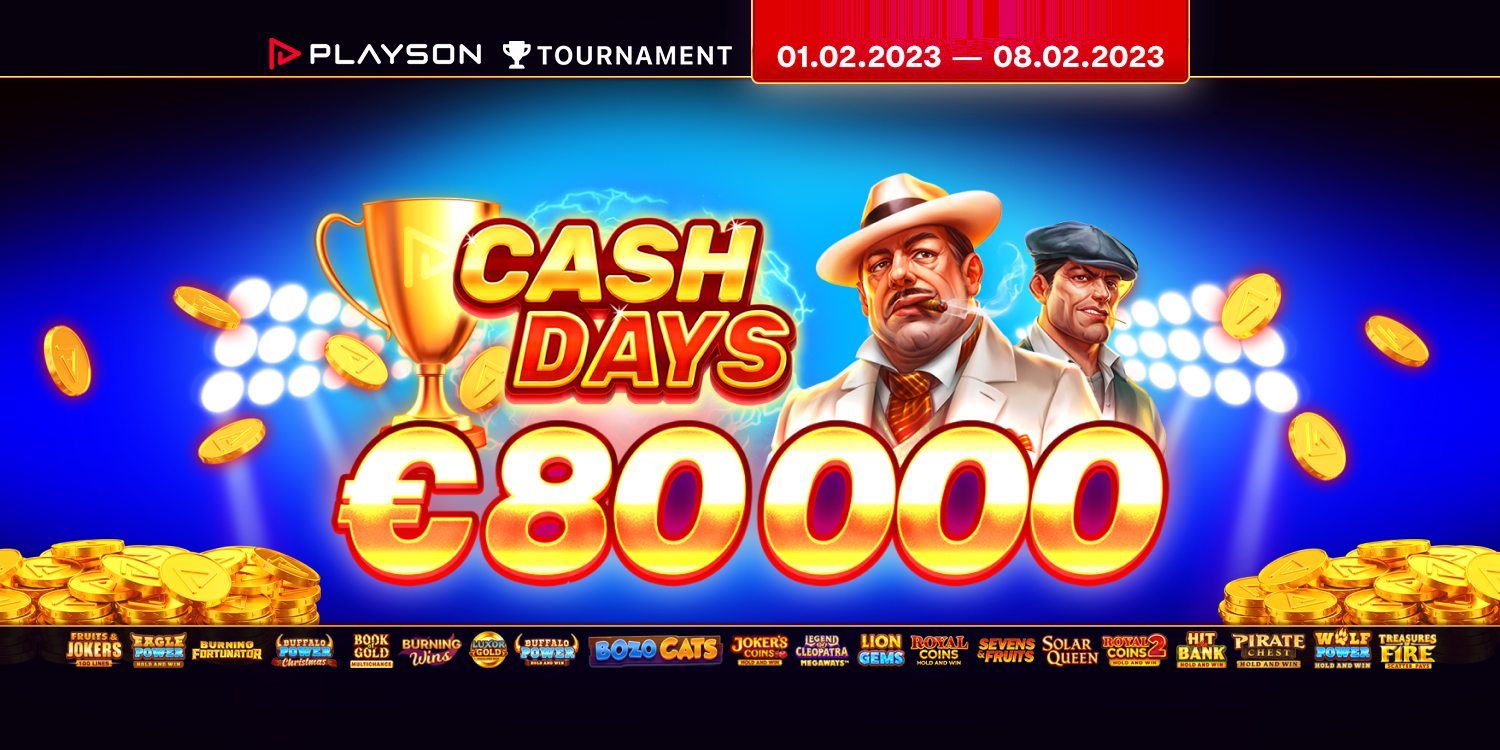 Playson CashDays February €80,000 Prize Pool